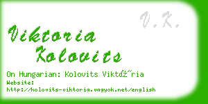 viktoria kolovits business card